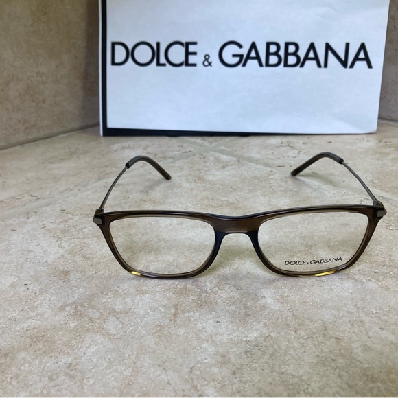 New Dolce & Gabbana Men’s Cafe Brown Eyeglasses. No case - Picture 2 of 11